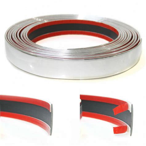 5m Car Chrome Styling Decoration Moulding Trim Strip Tape Protector Cover 20mm Ebay