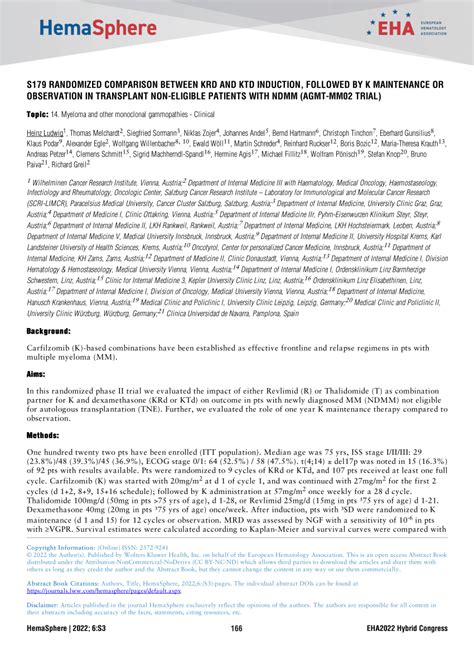 PDF S179 RANDOMIZED COMPARISON BETWEEN KRD AND KTD INDUCTION