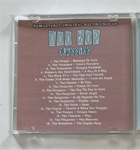 Doo Wop Classics Message Of Love Various Artists Rnb Soul Rock N Roll