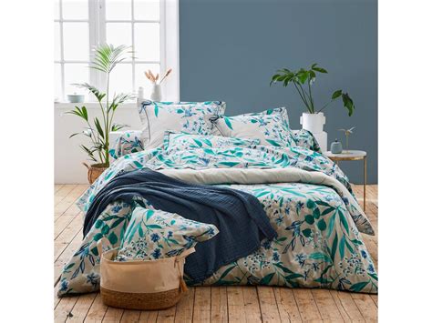 Housse De Couette X Cm Satin De Coton Frida Vert Emeraude