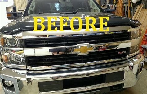 2015 2019 Chevy Silverado 2500 Hd Chrome Grille Grill Insert Trim Lt Z71 Only Ebay