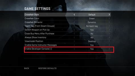 CS GO How To Enable Console Counter Strike Series Game Specific