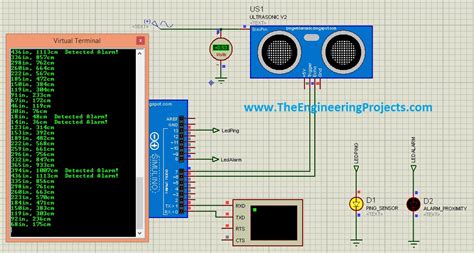 Ultrasonic Sensor Simulation In Proteus