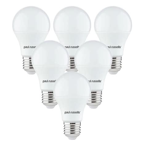 Paul Russells Led Gls Light Bulbs Edison Screw E27 Es Cap 60w Equivalent 9w 806lm Led Bulbs