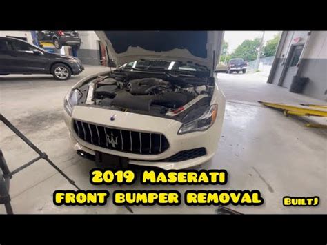 19 Maserati Front Bumper Removal YouTube