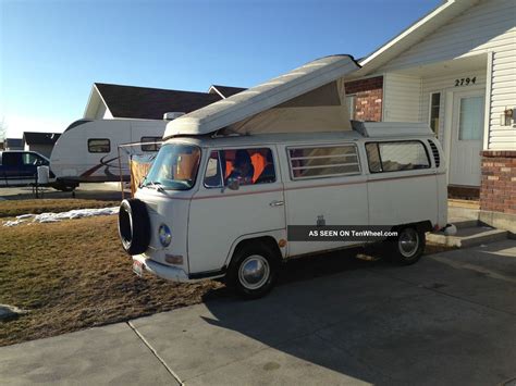 1969 Vw Van Bus Westfalia Pop Top Camper Rv Drive Away Circus Tent