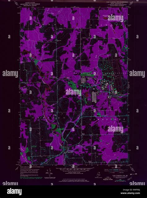 Maine Usgs Historical Map Fort Fairfield Nw 806702 1953 24000 Inversion