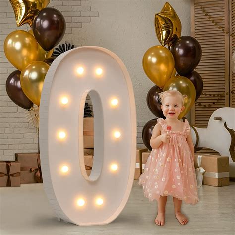 Amazon Imprsv Marquee Numbers 4FT Marquee Light Up Numbers For