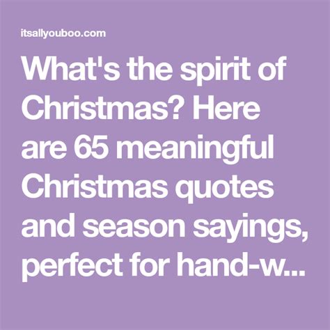 65 Meaningful Christmas Quotes And Seasonal Sayings Christmas Quotes