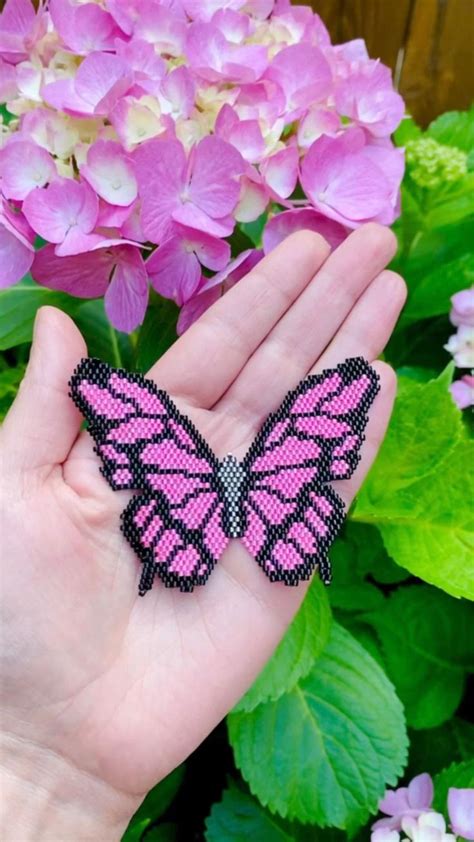 Butterfly Beaded Butterfly Pattern Brick Stitch Pattern Perles