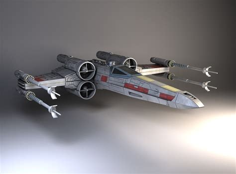 Star Wars X Wing Fighter 3d Model Cgtrader