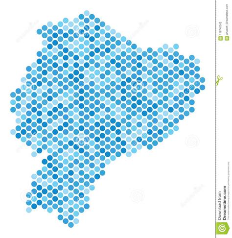 Pixel Map Of Ecuador Vector Dotted Map Of Ecuador Isolated On White