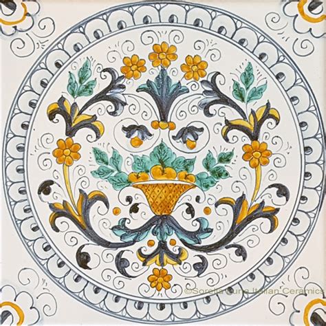 Hand painted Italian Ceramic Tiles