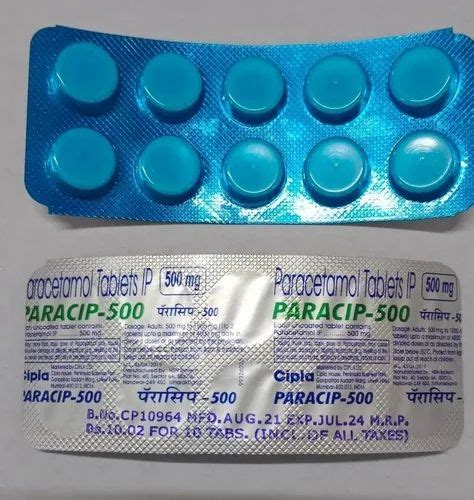 Paracetamol Tablets Mg At Rs Box Paracip Tablets In Nagpur