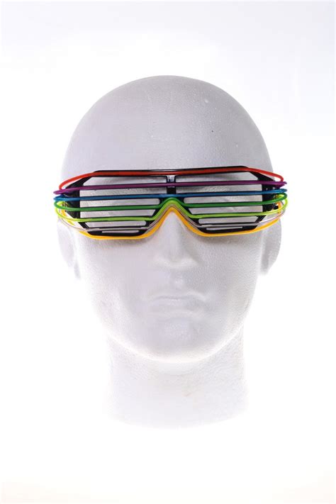 Led Coloured Disco Glasses Rainbow Cool Mania