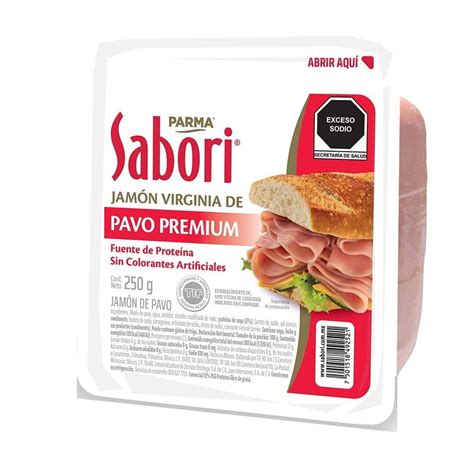 Jamón de pavo Sabori Parma virginia 250 g Walmart