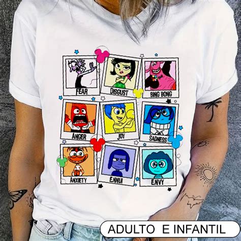 Camiseta Blusa Divertidamente 2 Filme T Shirt Divertida Mente