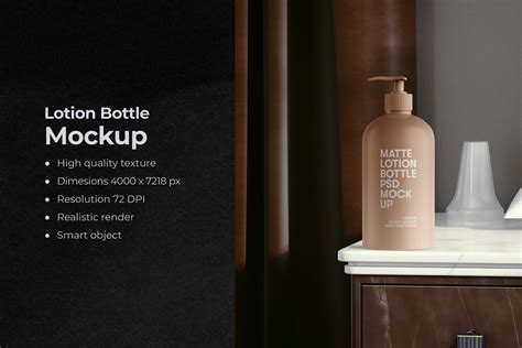 Pump Dispenser Cosmetics Bottle Mockup Graphic By RAM Studio Creative