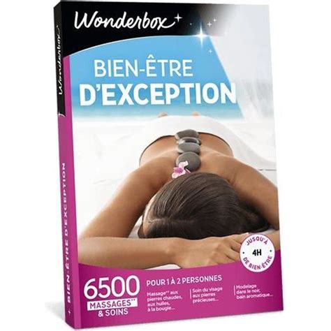 Wonderbox Coffret cadeau Bien être d exception 6 500 activités