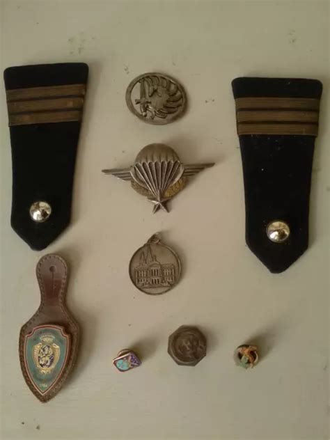 Lot Insigne Para Brevet Beret Reduction Coloniaux Maroc Algerie Post Gm