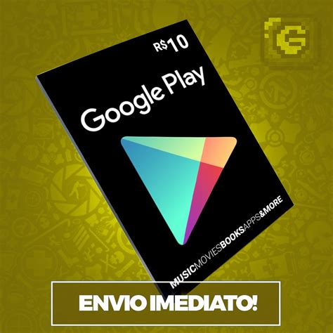 Cart O Google Play Store Gift Card R Reais Brasil Android R