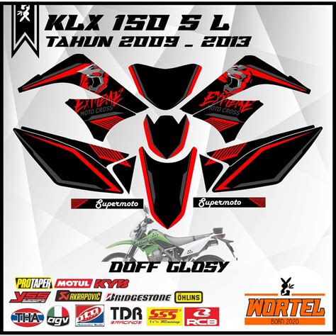 Jual Sticker Striping Hologram Decal Motor Klx S L D Tracker Lama