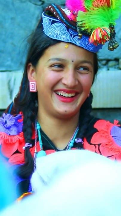 Zoshi Festival Bumburat 2024 Chilim Joshi Festival Kalash Girl Feeling Happy In Camera Kalash