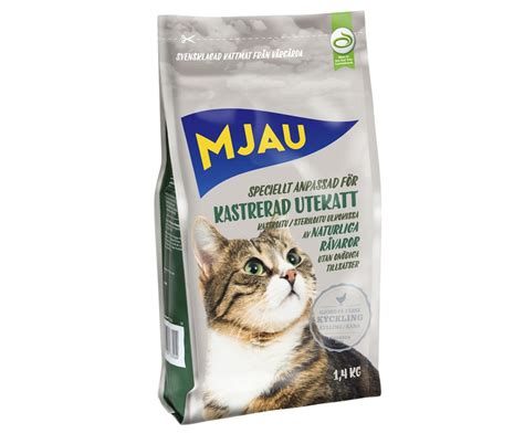 Mjau Kastrerad Utekatt 1 4 Kg Sveakatten