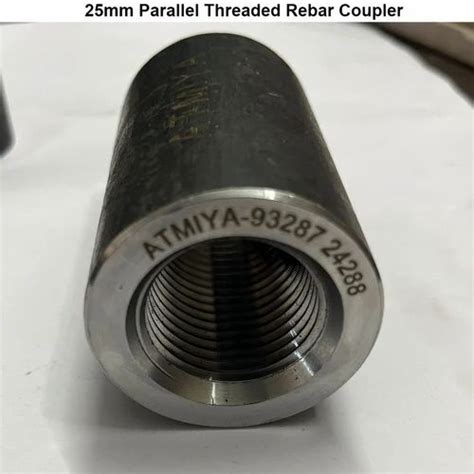 Mild Steel Mm Parallel Threaded Rebar Coupler For Construction At Rs