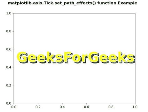 Python 中的 Matplotlib Axis Tick Set Path Effects 函数 【布客