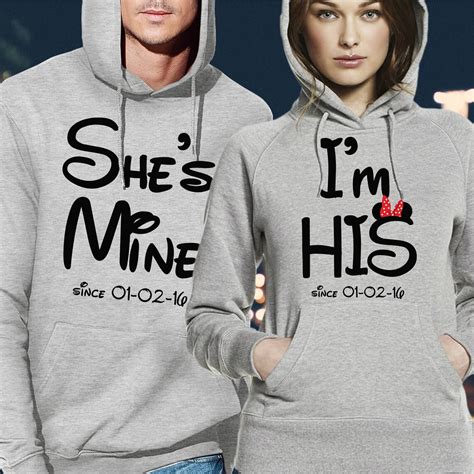 His And Hers Hoodies Couple Hoodies Matching Hoodies Etsy