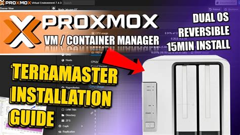 How To Install Proxmox On A Terramaster NAS YouTube