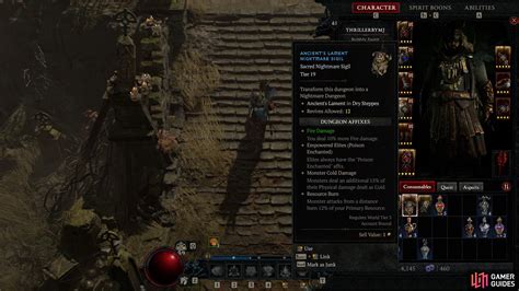 Diablo Nightmare Dungeon Tier List Affixes Xp Glyph Leveling