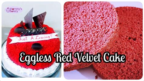 Eggless Red Velvet Cake Easy Red Velvet Cake Recipe How To Make Red Velvet Sponge Cake Youtube