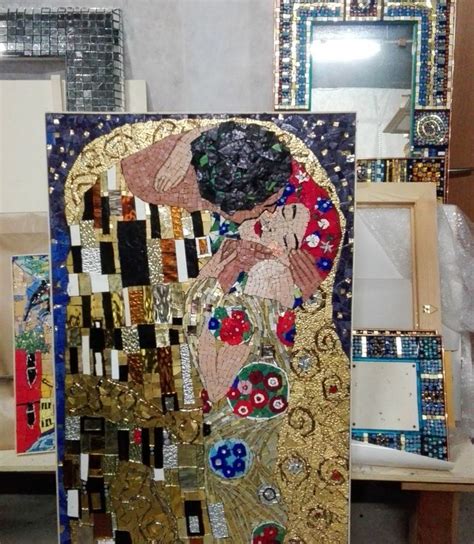 Gustav Klimt Mosaic Art Art Painting Mosaic