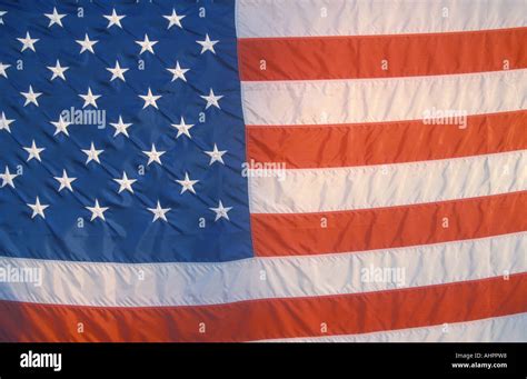 Nahaufnahme Der Amerikanischen Flagge 50 Staaten Stockfotografie Alamy