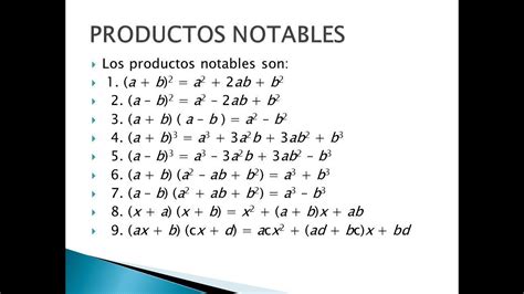 Productos Notables Ii Youtube