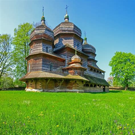 Ancient Wooden St. George`s Church in Drohobych, Ukraine Stock Photo ...