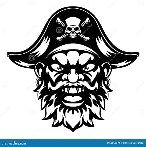 Cartoon Pirate Mascot Stock Vector Illustration Of Character 68568874