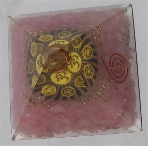 Multicolor Rose Quartz Orgone Pyramid For Healing At Rs Piece In