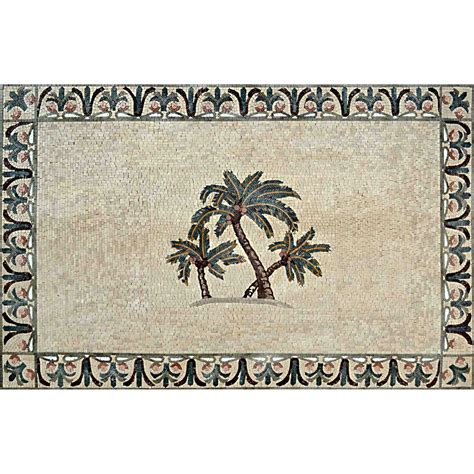 Palm Trees Mosaic Tile Patterns Tree Mosaic Mosaic Tile Patterns