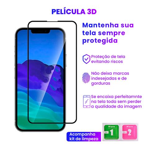 Película De Vidro Temperado 3d Para Iphone 11 11 Pro 11 Pro Max 12 12