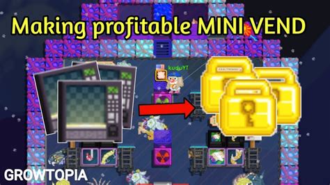 Making A Small Mini Vend Shop World Growtopia Youtube