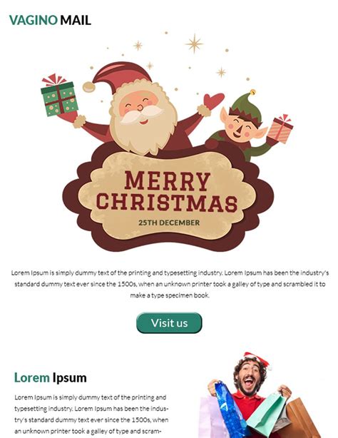 Christmas Promotion Newsletter Template In Psd Html Outlook