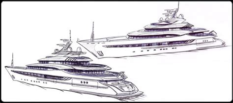 Yacht Sketch at PaintingValley.com | Explore collection of Yacht Sketch