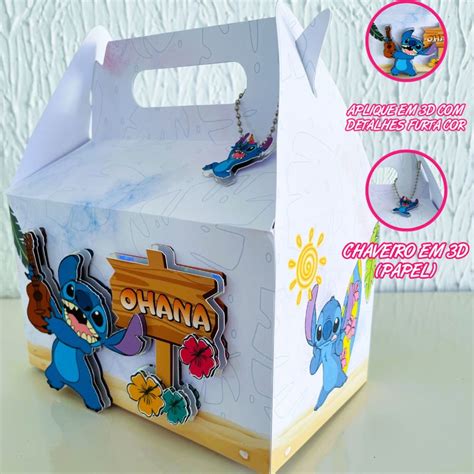 Caixa Maleta Lancheirinha Lilo E Stitch Elo Produtos Especiais