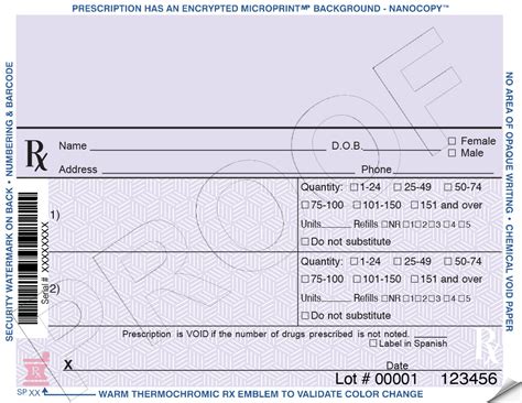 California Compliant Prescription Pads Compliant Secure Rx Forms Rx