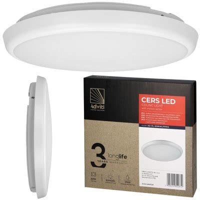 Cers Led Plafon Z Mikrofalowym Czujnikiem Ruchu Led W Lm Ip