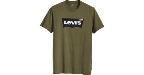 Levis Classic Logo T Shirt Tech Olive Nightgreen • Se Priser