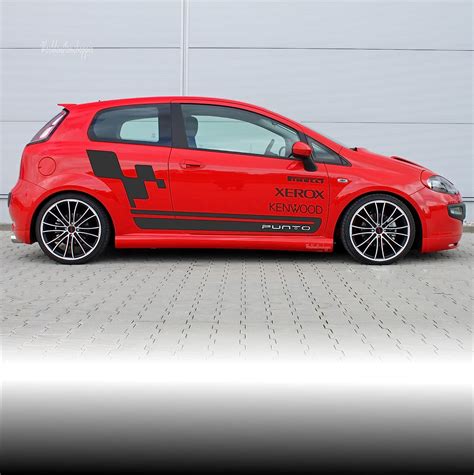 Kit Grafica Adesiva Stickers Laterali Fiat Grande Punto Decal